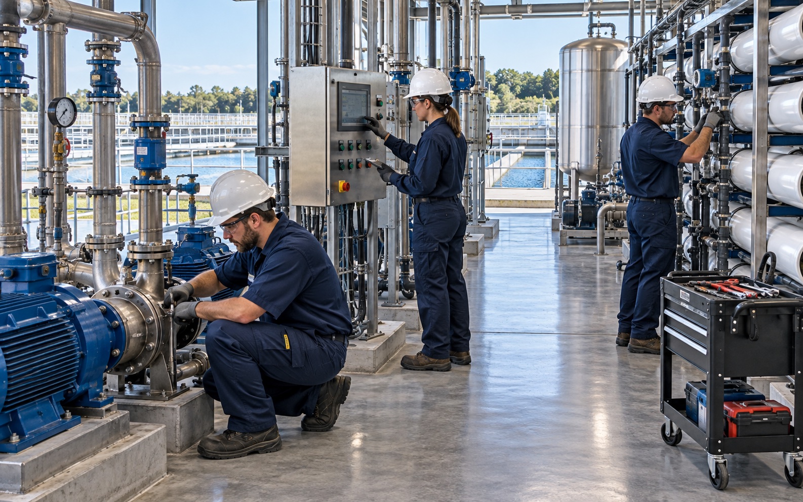 Water and Wastewater Plant Operation and Maintenance solution by World Technologies