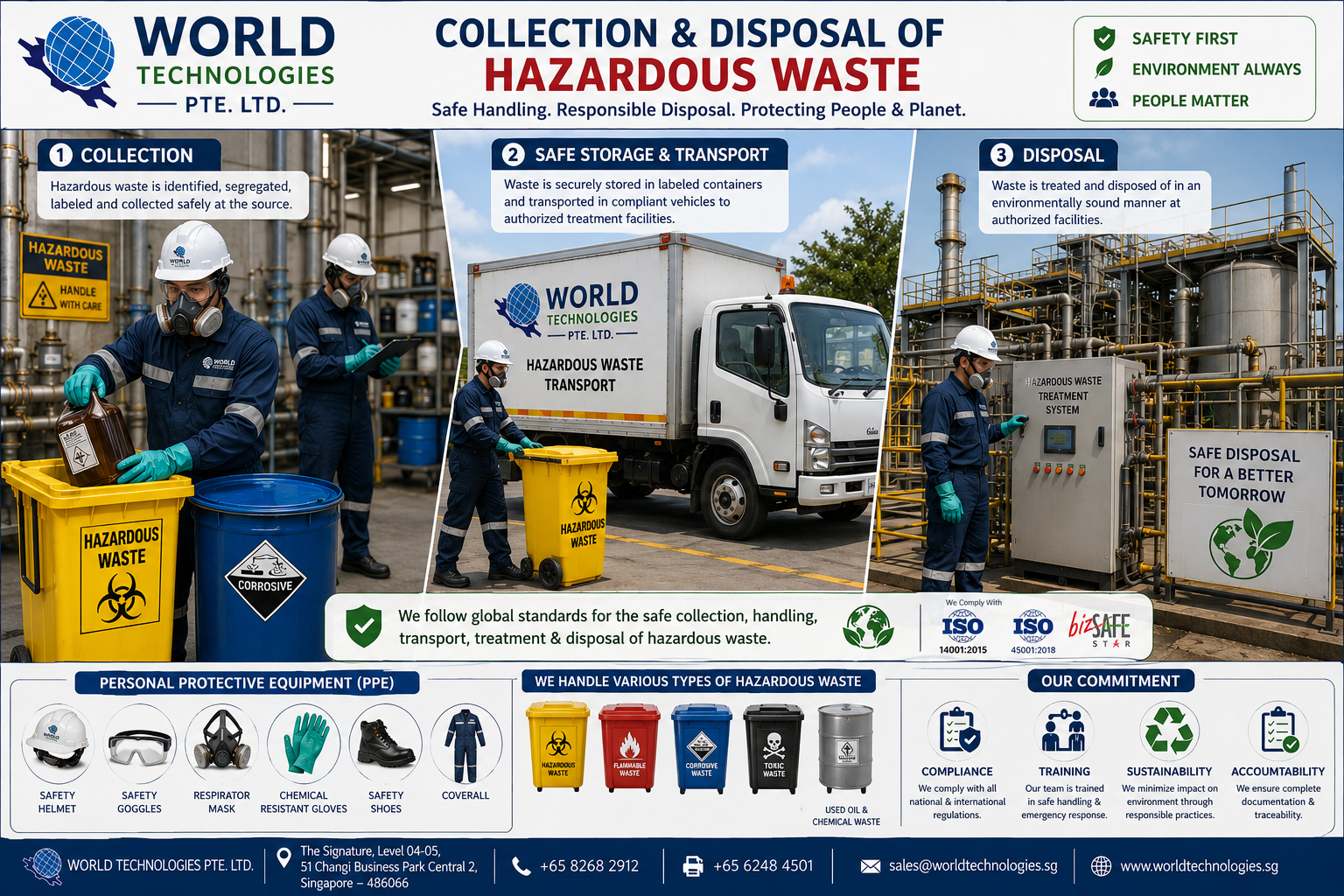 Hazardous Waste Collection and Disposal solution by World Technologies